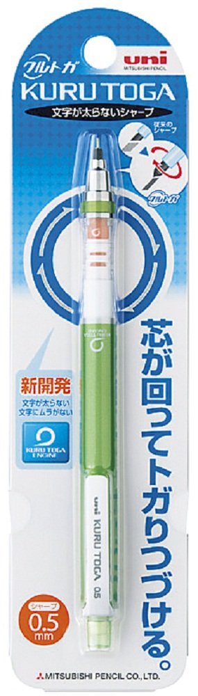 Mitsubishi Pencil Kurtoga Mechanical Pencil 0.5mm Green Shaft - M54501P.6-Kiichin - The #1 Place for Japanese Goods in Your Hand!