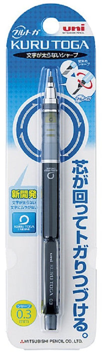 Mitsubishi Pencil Kurutoga Mechanical Pencil 0.3 Auto Lead Rotation Black M34501P.24-Kiichin - The #1 Place for Japanese Goods in Your Hand!