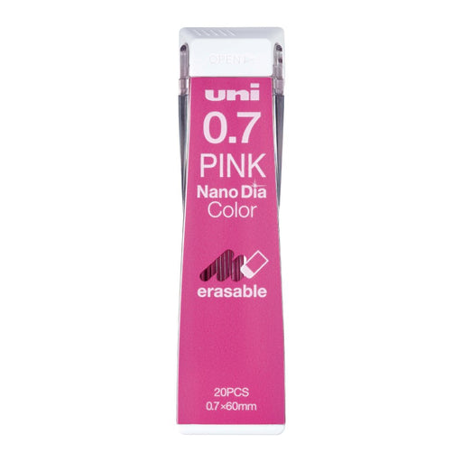 Mitsubishi Pencil 0.7 Mechanical Pencil Lead Erasable Nano Diamond Pink Color 10 Pieces-Kiichin - The #1 Place for Japanese Goods in Your Hand!