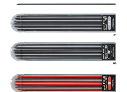 Mitsubishi Pencil Field 2.0 Mechanical Red Pencil Lead 10 Pieces-Kiichin - The #1 Place for Japanese Goods in Your Hand!