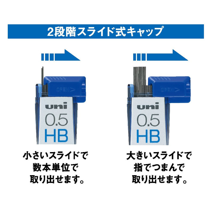 Mitsubishi Pencil 0.5 2B Nano Diamond Mechanical Pencil Lead 3 Piece Set-Kiichin - The #1 Place for Japanese Goods in Your Hand!