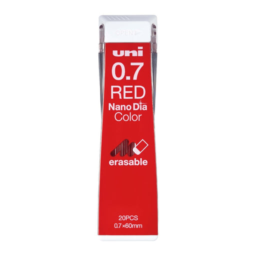 Mitsubishi Pencil 0.7 Nano Diamond Mechanical Pencil Lead Red 10 Pieces-Kiichin - The #1 Place for Japanese Goods in Your Hand!