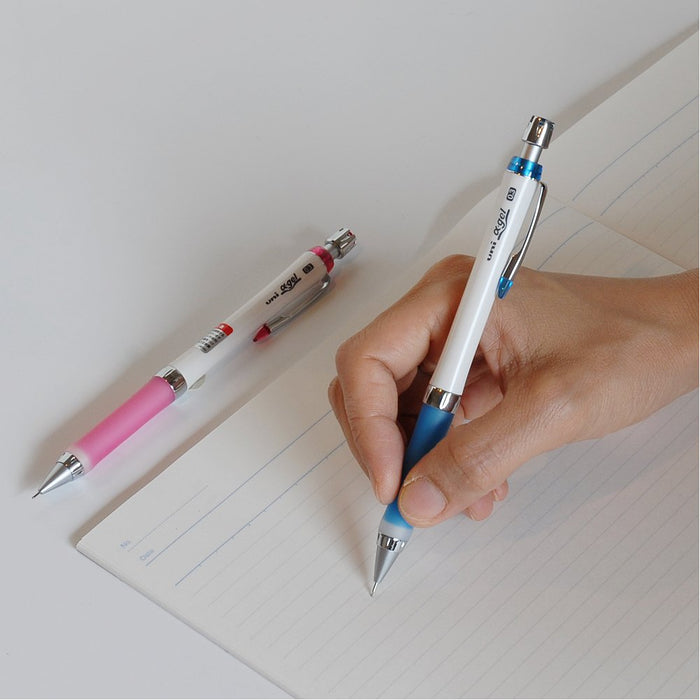 Mitsubishi Pencil Mechanical Pencil Uni Alpha Gel Slim M3807Gg1Pw.33 White Blue-Kiichin - The #1 Place for Japanese Goods in Your Hand!
