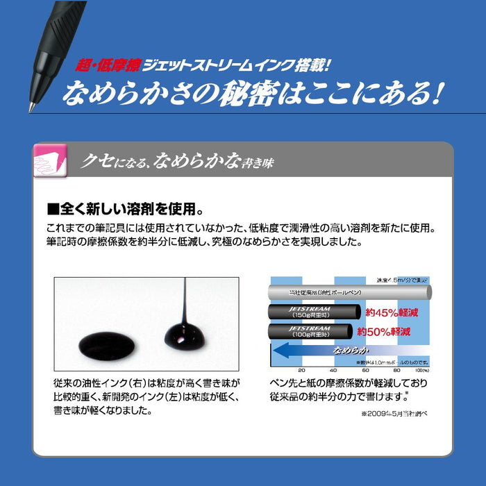 Mitsubishi Pencil Jet Stream 4 in 1 Baby Pink 0.38mm Multi-Function Pen Easy Write-Kiichin - The #1 Place for Japanese Goods in Your Hand!