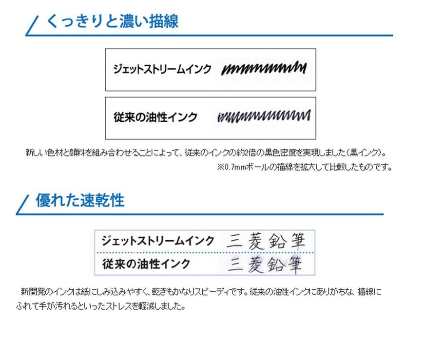 Mitsubishi Pencil Jet Stream Multi-Function 4&1 Pen 0.7 Black Easy to Write-Kiichin - The #1 Place for Japanese Goods in Your Hand!
