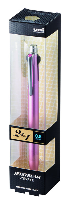 Mitsubishi Pencil Jet Stream Prime 2&1 Multi-Function Pen 0.5 Light Pink-Kiichin - The #1 Place for Japanese Goods in Your Hand!