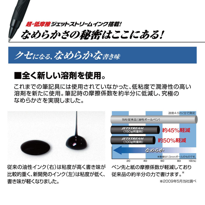 Mitsubishi Pencil Jetstream Multi-Function Pen 4&1 Metal Edition 0.5 Ice Silver Easy to Write-Kiichin - The #1 Place for Japanese Goods in Your Hand!