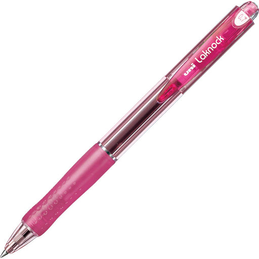 Mitsubishi Pencil Oil-Based 0.7mm Ballpoint Pen Berry Raku Knock 10 Pack Transparent Pink-Kiichin - The #1 Place for Japanese Goods in Your Hand!
