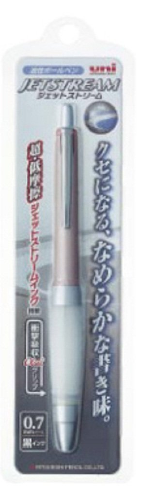 Mitsubishi Pencil Jet Stream Alpha Gel 0.7mm Pink Ballpoint Pen Easy to Write-Kiichin - The #1 Place for Japanese Goods in Your Hand!
