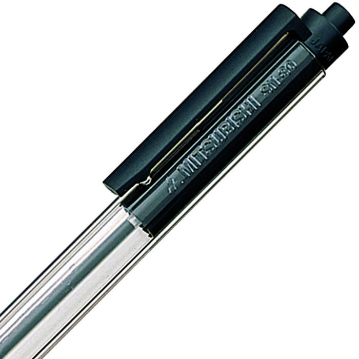 Mitsubishi Pencil New Liner 0.7 - 10 Pieces Black Oil-Based Ballpoint Pen-Kiichin - The #1 Place for Japanese Goods in Your Hand!
