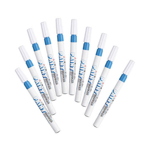 Mitsubishi Pencil Fine Point Light Blue Paint Marker Set 10 Pieces-Kiichin - The #1 Place for Japanese Goods in Your Hand!