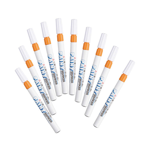 Mitsubishi Pencil Fine Point Orange Paint Marker - Pack of 10-Kiichin - The #1 Place for Japanese Goods in Your Hand!