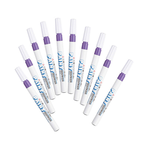 Mitsubishi Pencil Fine Point Purple Paint Marker Set - 10 Pieces-Kiichin - The #1 Place for Japanese Goods in Your Hand!