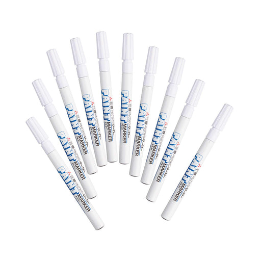 Mitsubishi Pencil Fine Point White Paint Marker Pack of 10 - Px21.1 Series-Kiichin - The #1 Place for Japanese Goods in Your Hand!