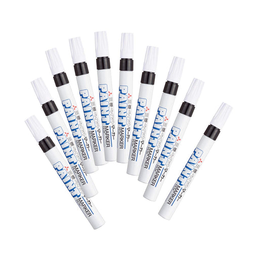 Mitsubishi Pencil Medium Point Black Paint Marker Pack of 10-Kiichin - The #1 Place for Japanese Goods in Your Hand!