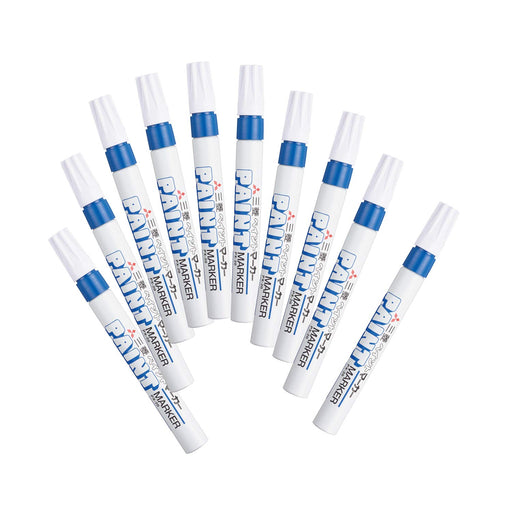 Mitsubishi Pencil Medium Point Blue Paint Marker Pack of 10 PX20.33-Kiichin - The #1 Place for Japanese Goods in Your Hand!