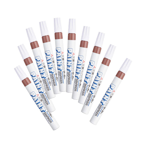 Mitsubishi Pencil Medium Point Brown Paint Marker Pack of 10-Kiichin - The #1 Place for Japanese Goods in Your Hand!