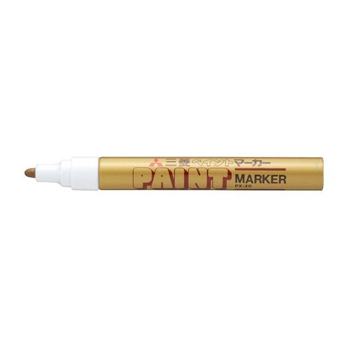 Mitsubishi Pencil Medium Point Gold Paint Marker Px20.25-Kiichin - The #1 Place for Japanese Goods in Your Hand!