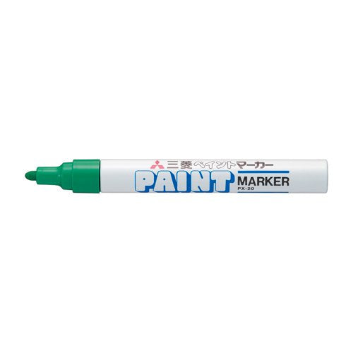 Mitsubishi Pencil Medium Point Green Paint Marker PX20.6-Kiichin - The #1 Place for Japanese Goods in Your Hand!