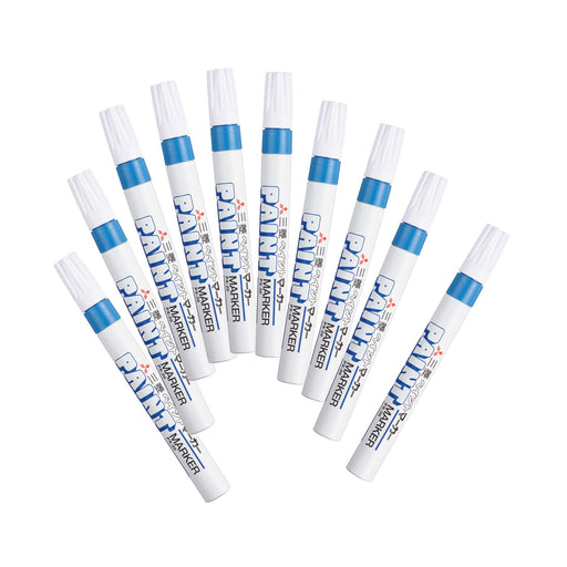 Mitsubishi Pencil Medium Point Light Blue Paint Marker 10 Piece Set-Kiichin - The #1 Place for Japanese Goods in Your Hand!