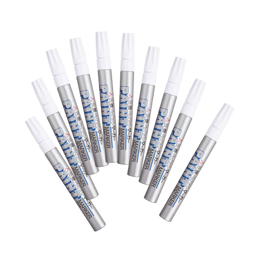 Mitsubishi Pencil Medium Point Silver Paint Marker Pack of 10-Kiichin - The #1 Place for Japanese Goods in Your Hand!