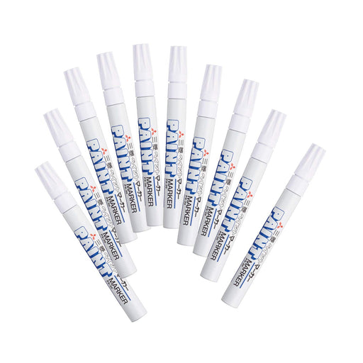Mitsubishi Pencil Medium Point White Paint Marker Pack of 10-Kiichin - The #1 Place for Japanese Goods in Your Hand!