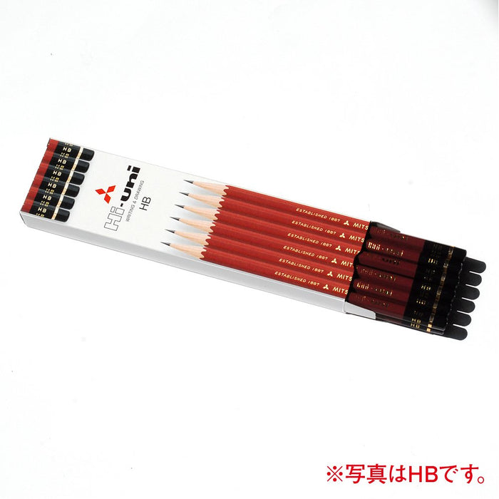 Mitsubishi Pencil High Uni K 2B - 1 Dozen in Paper Box Premium Quality-Kiichin - The #1 Place for Japanese Goods in Your Hand!