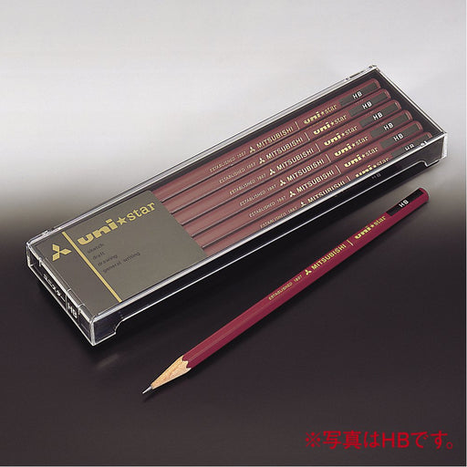 Mitsubishi Pencil Unistar 2B - Pack of 12 High-Quality Writing Pencils-Kiichin - The #1 Place for Japanese Goods in Your Hand!