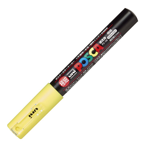 Mitsubishi Pencil Posca Pastel Yellow Extra Fine Natural Color Pc1Mp.2-Kiichin - The #1 Place for Japanese Goods in Your Hand!