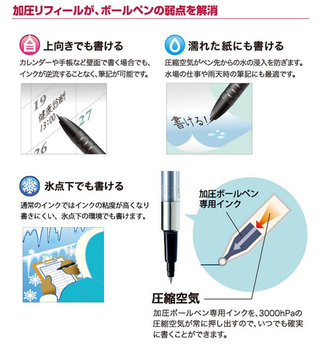 Mitsubishi Pencil Power Tank 0.7 Blue Ballpoint Pen Refill - Pack of 10-Kiichin - The #1 Place for Japanese Goods in Your Hand!