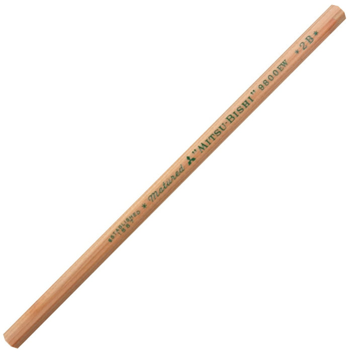 Mitsubishi Pencil 9800Ew 2B - Eco-friendly Recycled Pencils Pack of 12-Kiichin - The #1 Place for Japanese Goods in Your Hand!