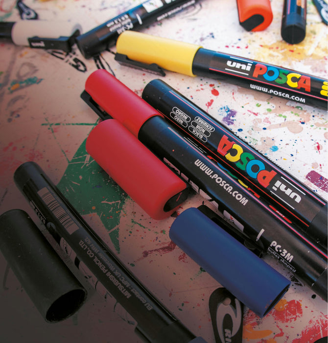 Mitsubishi Pencil Posca Medium Point Water-Based Pen 8 Color Set Pc5M8C-Kiichin - The #1 Place for Japanese Goods in Your Hand!