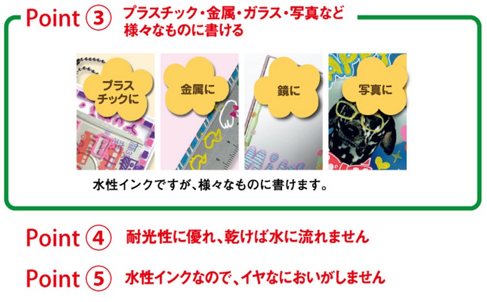 Mitsubishi Pencil 10-Piece Set Medium Point Green Posca Water-Based Pen Pc5M.6-Kiichin - The #1 Place for Japanese Goods in Your Hand!