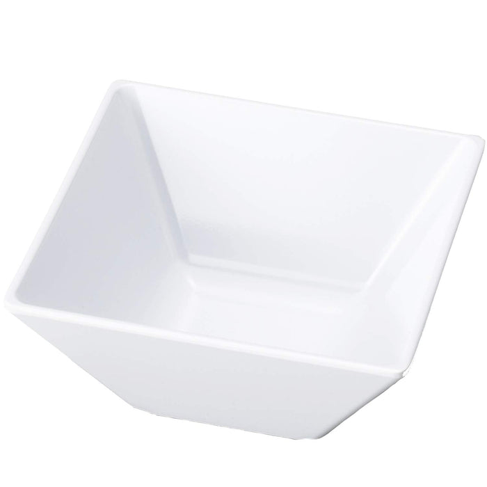 Nagao Unbreakable White 10cm Square Tableware Bowl Made in Japan-Kiichin - The #1 Place for Japanese Goods in Your Hand!