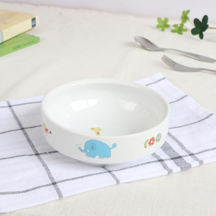 Ogiso Reinforced Porcelain Easy-Scoop Tableware 11.5Cm Safari Design-Kiichin - The #1 Place for Japanese Goods in Your Hand!