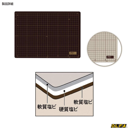 Olfa A4 Cutter Mat 225x320x2mm - 134B Premium Quality Office Supply-Kiichin - The #1 Place for Japanese Goods in Your Hand!