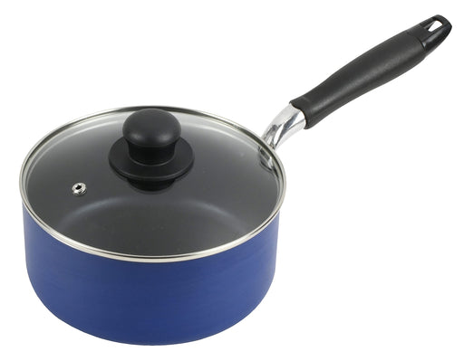 Pearl Metal Saucepan 18Cm Glass Lid Blue Diamond Coat IH Compatible-Kiichin - The #1 Place for Japanese Goods in Your Hand!