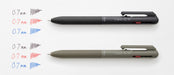 Pentel Calme 3-Color 0.7mm Ballpoint Pen in Khaki - BXAC37D Model-Kiichin - The #1 Place for Japanese Goods in Your Hand!
