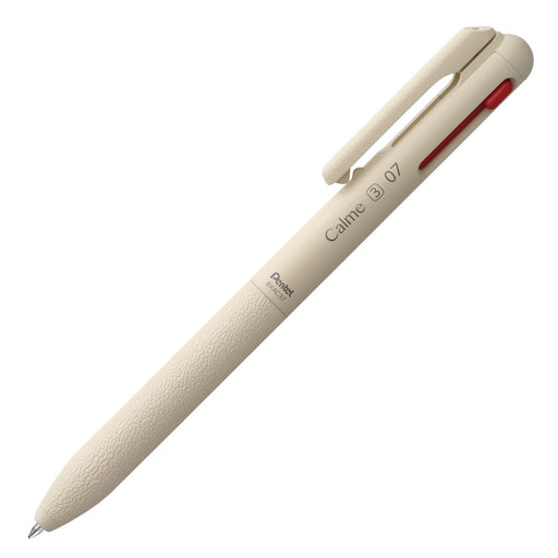 Pentel Calme 0.7mm 3-Color Ballpoint Pen in Beige - BXAC37H Model-Kiichin - The #1 Place for Japanese Goods in Your Hand!