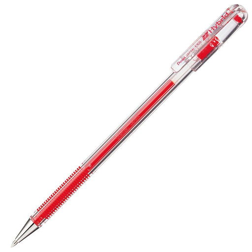 Pentel Hybrid 0.5 Red Ballpoint Pen Set of 10 - K105-Gb-Kiichin - The #1 Place for Japanese Goods in Your Hand!