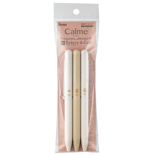 Pentel One Point Calme Bakery Ballpoint Pen Set with 3 Assorted Types-Kiichin - The #1 Place for Japanese Goods in Your Hand!