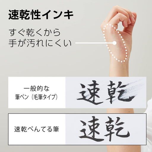 Pentel Extra Fine Quick Dry Brush Pen XFPD5F - Perfect for Artistic Use-Kiichin - The #1 Place for Japanese Goods in Your Hand!