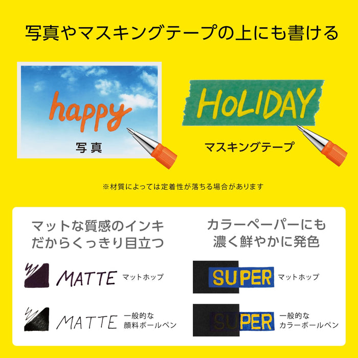 Pentel 10-Piece Matte Hop Sky Blue Color Ballpoint Pen Set K110-Vs-Kiichin - The #1 Place for Japanese Goods in Your Hand!