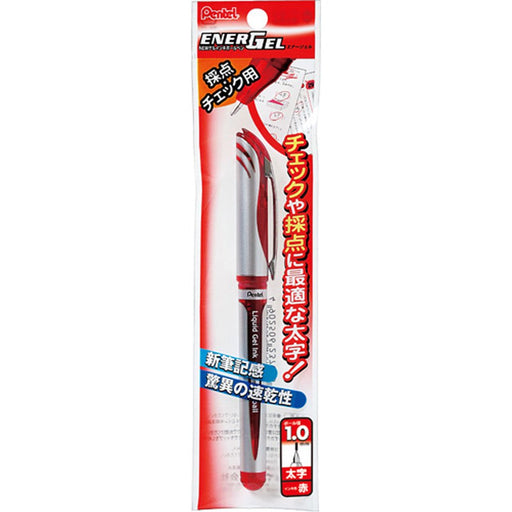 Pentel Energel Red Gel Ink Ballpoint Pen 1.0mm Pack of 5-Kiichin - The #1 Place for Japanese Goods in Your Hand!