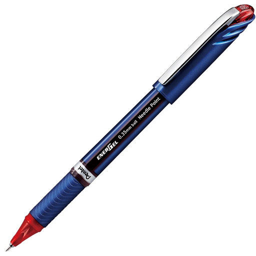 Pentel Energel Euro Red Gel Ink Ballpoint Pen 0.35mm 5-Piece Set-Kiichin - The #1 Place for Japanese Goods in Your Hand!