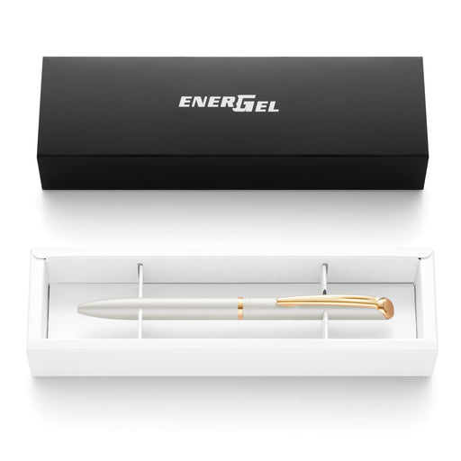 Pentel EnerGel Philography 0.5mm Pastel Pearl White Gel Ink Pen with Gift Box-Kiichin - The #1 Place for Japanese Goods in Your Hand!
