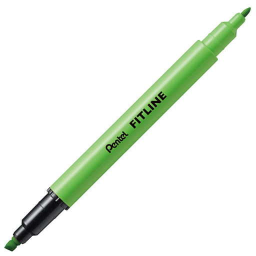 Pentel Fitline Light Green Highlighter SLW11-K Pack of 10-Kiichin - The #1 Place for Japanese Goods in Your Hand!