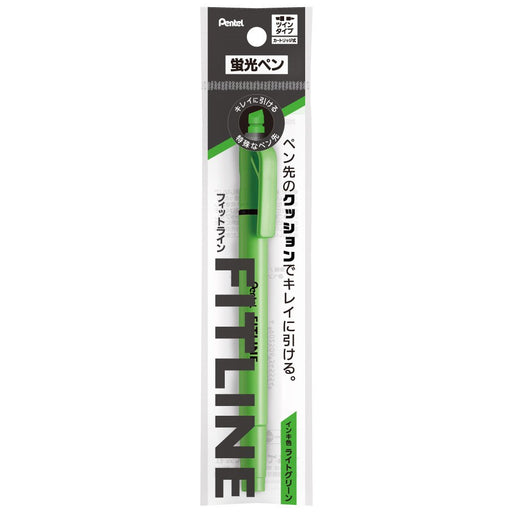 Pentel Fitline Light Green Highlighter Xslw11-K 5-Pack-Kiichin - The #1 Place for Japanese Goods in Your Hand!