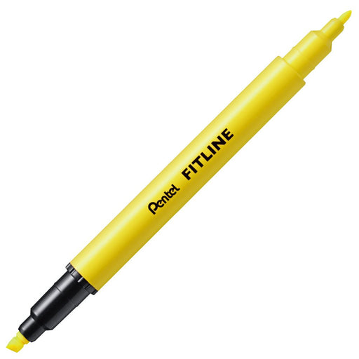 Pentel Fitline Yellow Highlighter Pack Xslw11-G 5 Piece Set-Kiichin - The #1 Place for Japanese Goods in Your Hand!