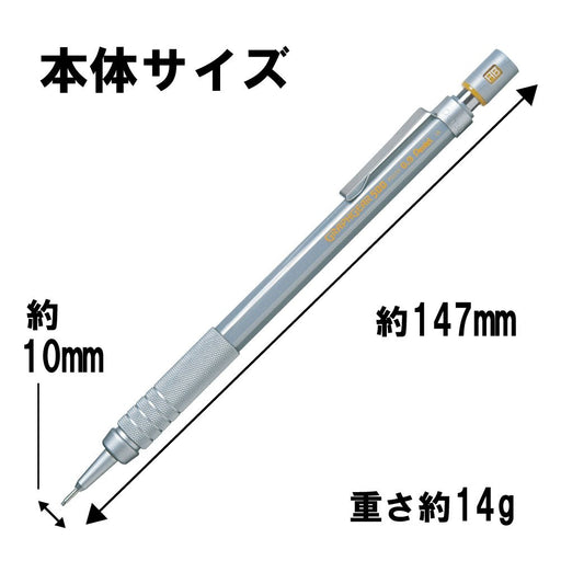Pentel Graph Gear 500 Mechanical Pencil 0.9mm Silver Model PG519-Kiichin - The #1 Place for Japanese Goods in Your Hand!
